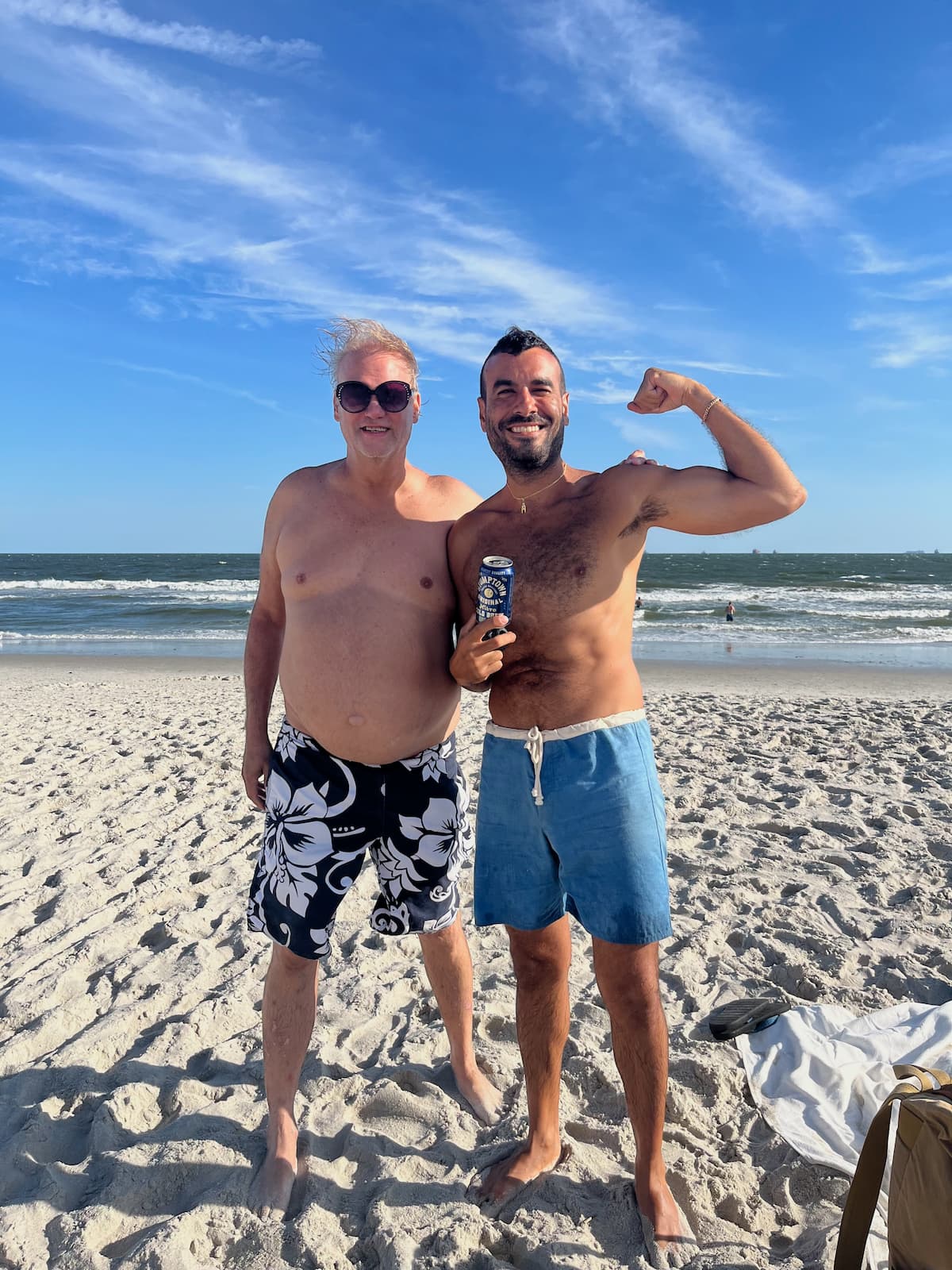 Craig and Victor at the beach