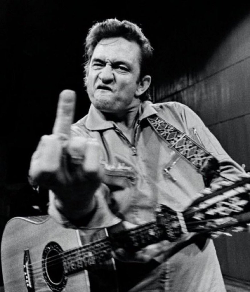 A 'fuck you' from Johnny Cash